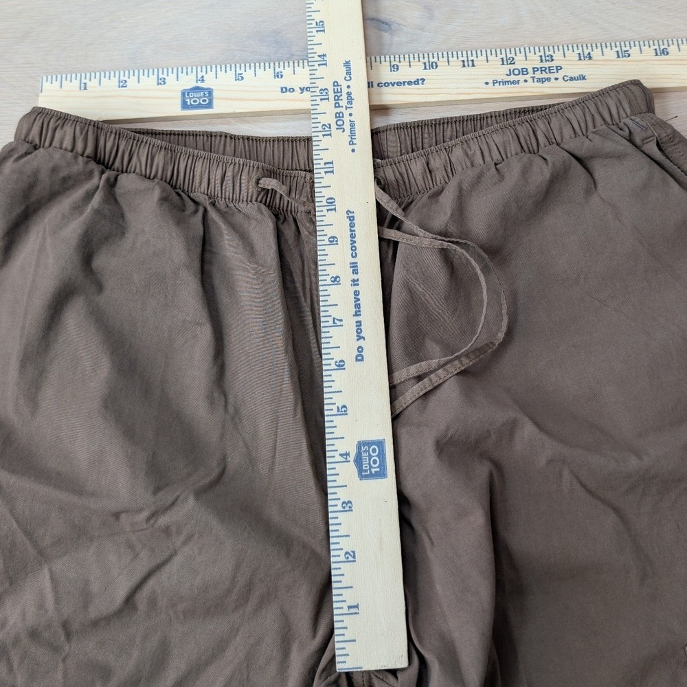 American Eagle Brown Cargo Parachute Pants Baggy Utility Y2K Size M - Picture 8 of 12